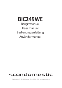 Bedienungsanleitung Scandomestic BIC 249 WE Kühl-gefrierkombination