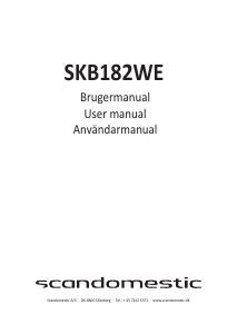 Manual Scandomestic SKB182WE Fridge-Freezer