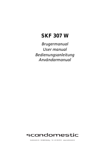 Bruksanvisning Scandomestic SKF 307 W Kyl-frys
