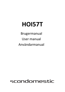 Brugsanvisning Scandomestic HOI57T Kogesektion
