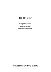 Handleiding Scandomestic HOC30P Kookplaat