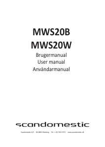 Brugsanvisning Scandomestic MWS20W Mikroovn