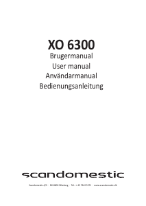 Bruksanvisning Scandomestic XO 6300 Ugn