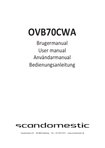 Bruksanvisning Scandomestic OVB70CWA Ugn