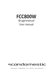 Brugsanvisning Scandomestic FCC800W Komfur