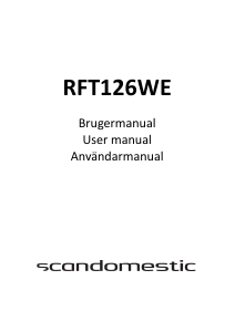 Manual Scandomestic RFT126WE Refrigerator