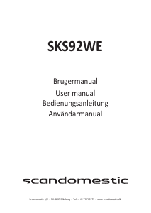 Manual Scandomestic SKS 92 WE Refrigerator