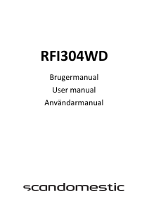 Bruksanvisning Scandomestic RFI304WD Kylskåp