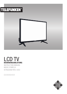 Manuale Telefunken D32H285X4CW LCD televisore