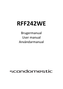 Bruksanvisning Scandomestic RFF242WE Kylskåp