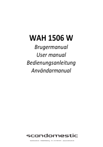 Brugsanvisning Scandomestic WAH 1506 W Vaskemaskine