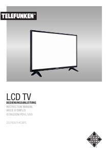 Handleiding Telefunken D32H287X4CWPL LCD televisie