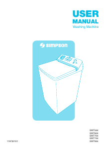 Handleiding Simpson SWT554 Wasmachine