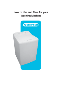Bruksanvisning Simpson 22S950M Tvättmaskin