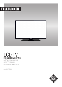 Manual Telefunken D32H289N4 LCD Television