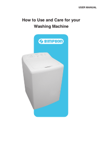 Handleiding Simpson 36S550N Wasmachine