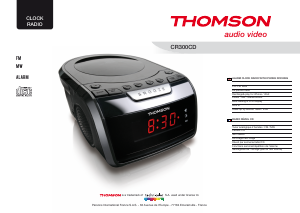 Manual Thomson CR300CD Alarm Clock Radio