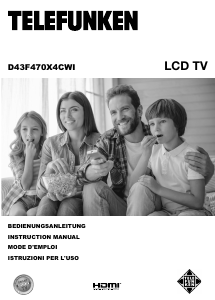 Manual Telefunken D43F470X4CWI LCD Television