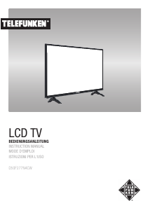 Manual Telefunken D50F277N4CW LCD Television