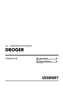Mode d’emploi Veripart VPDR8EWNB Sèche-linge