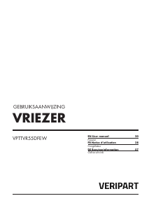 Bedienungsanleitung Veripart VPTTVR55DFEW Gefrierschrank