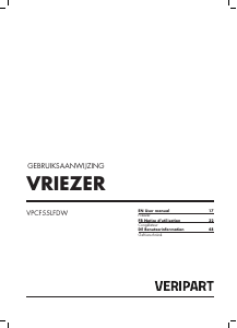 Bedienungsanleitung Veripart VPCF55LFDW Gefrierschrank