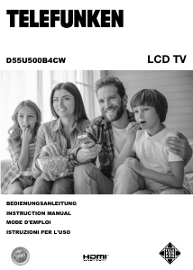 Manual Telefunken D55U500B4CW LCD Television