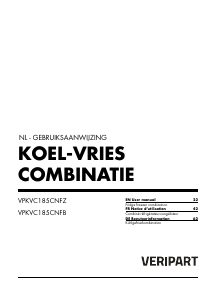 Mode d’emploi Veripart VPKVC185CNFZ Réfrigérateur combiné