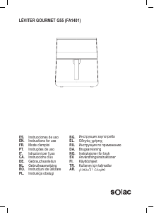Instrukcja Solac FA1401 Léviter Gourmet G55 Frytkownica