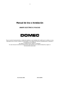 Manual de uso Domec AEN2G Placa