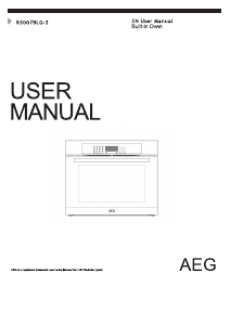 Handleiding AEG B3007BLG-2 Oven