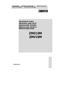 Manuál Zanussi ZMV19M Mikrovlnná trouba