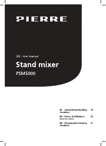 Bedienungsanleitung Pierre SM5000 Standmixer