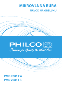 Návod Philco PMD 20811 W Mikrovlnná rúra