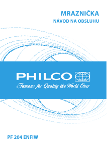 Návod Philco PF 204 ENFIW Mraznička