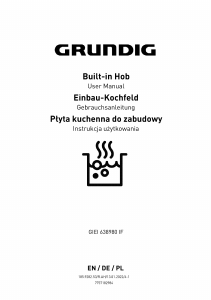 Bedienungsanleitung Grundig GIEI 638980 IF Kochfeld