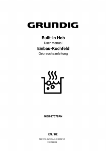 Manual Grundig GIEI927578PN Hob