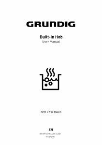 Handleiding Grundig OCD K 752 DWKS Kookplaat