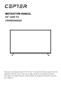 Brugsanvisning Cepter CR55EU6002A LED TV