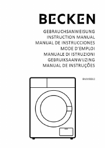 Handleiding Becken BWM8812 Wasmachine