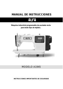Manual de uso Alfa A1945 Máquina de coser