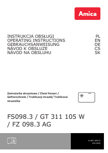 Bruksanvisning Amica GT 311 105 W Frys