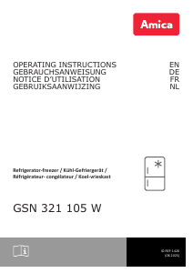 Bedienungsanleitung Amica GSN 321 105 W Gefrierschrank