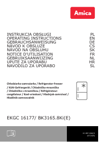 Instrukcja Amica EKGC 16177/1 Lodówko-zamrażarka