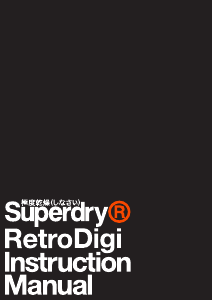 Manual Superdry SYG201U Retro Digi Watch