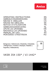 Bedienungsanleitung Amica VKSR 354 155 B Kühlschrank