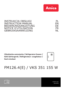Instrukcja Amica VKS 351 155 W Lodówka