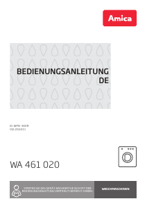 Bedienungsanleitung Amica WA 461 020 Waschmaschine