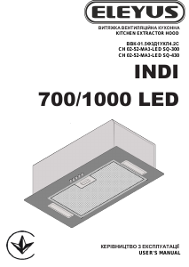 Bruksanvisning Eleyus INDI 1000 LED 52 BL Köksfläkt