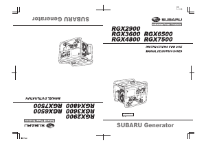 Manual Subaru RGX2900 Generator